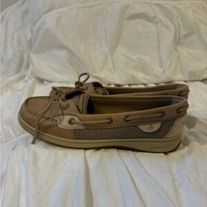 Sperry Top-Sider Leather Boat Shoes Tan Beige Women’s 7